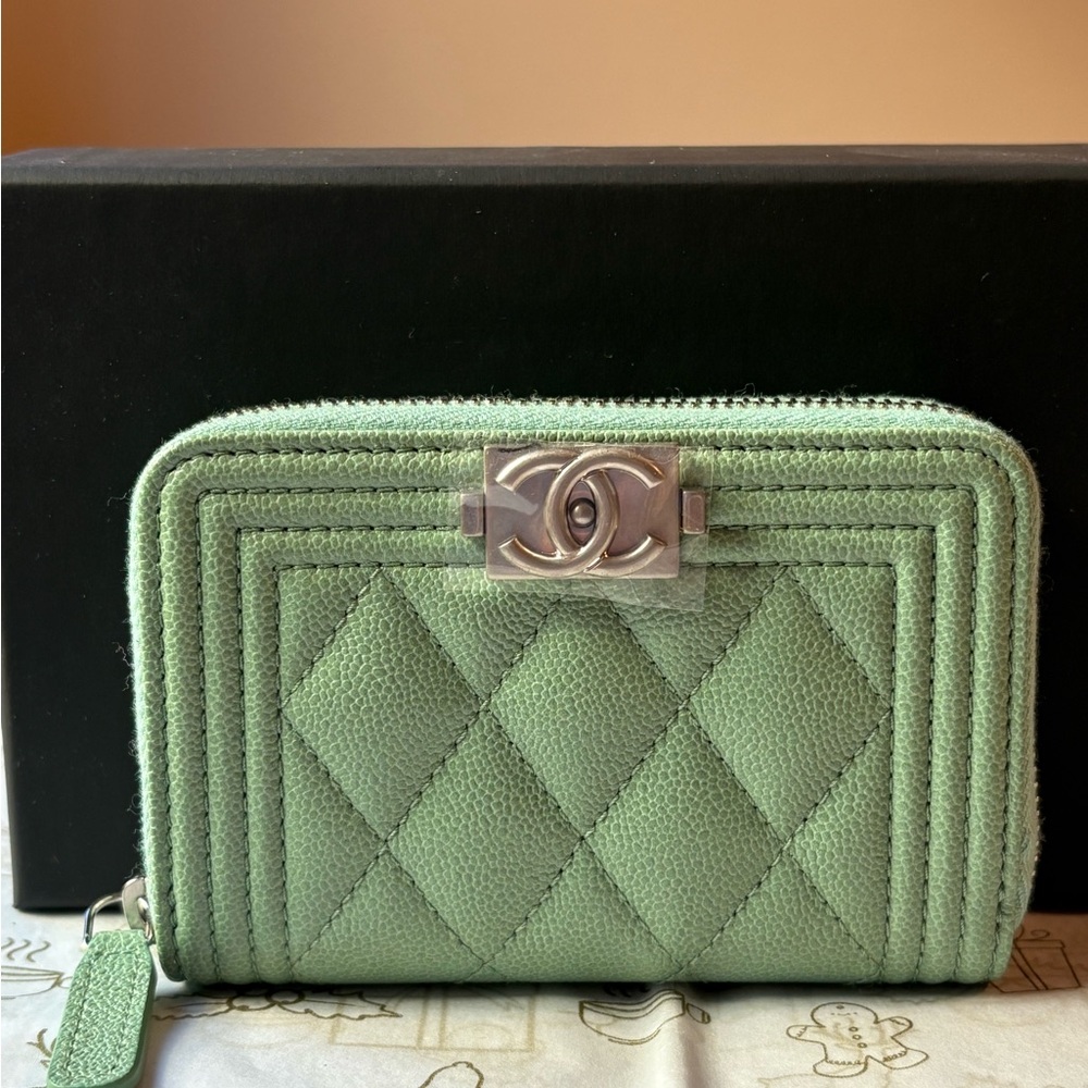 ⭐️🌟⭐️ CHANEL BOY ZIPPED COIN PURSE ⭐️🌟⭐️ NWT 🌟⭐️🌟